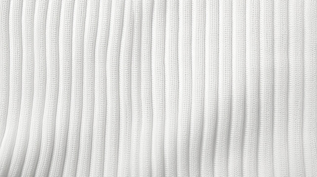 A close up of a white rib knit fabric