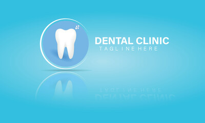 Dental care clinic logo, vector illustration.