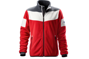Mens Norway Warm Polar Fleece Jacket on transparent background