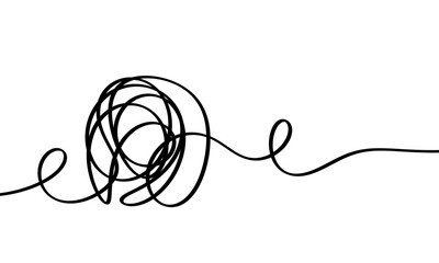 abstract scribble stroke line element