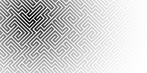 Abstract line maze pattern. Labyrinth background. Geometric backdrop.
