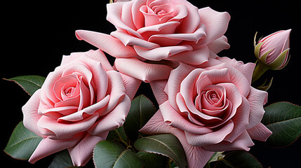 Pink garden rose photo