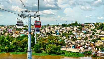 Cable car, public transit in Santo Domingo, capital of Dominican Republic