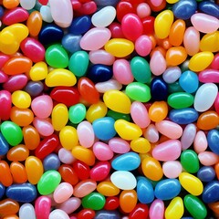 Obraz premium Close-up image of Jelly beans,seamless image