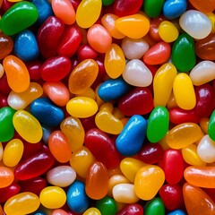 Jelly beans close up photograph,seamless image