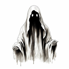 Halloween Ghost Drawing for Halloween Social Media Posts