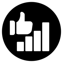 thumbs up glyph icon