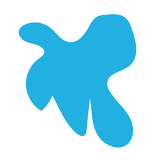 Muted blue abstract shapes vector 