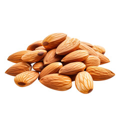 almonds nuts isolated on transparent background Remove png, Clipping Path