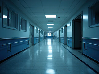 an hallway in a hospital
