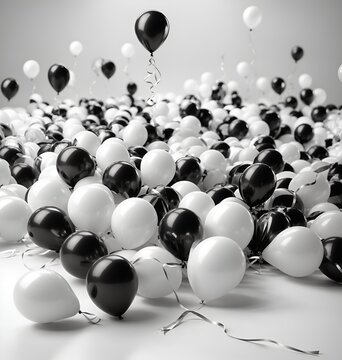 black friday elements black and white black friday party balloons 