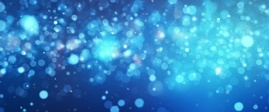 Anamorphic video abstract luxurious, premium blue glittering, heavenly ray, divine bless, particles motion.