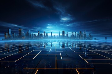 interface the distance computer digital technology background.