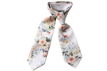 Floral Necktie Studio Shot