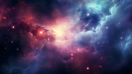 Fototapeta premium Space nebula background, Colorful space galaxy cloud nebula. Stary night cosmos. Universe science astronomy. Supernova background wallpaper