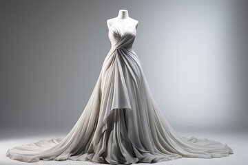 Elegant Evening Gown Studio Shot