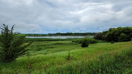 Fototapeta premium North Dakota Slough Landscape