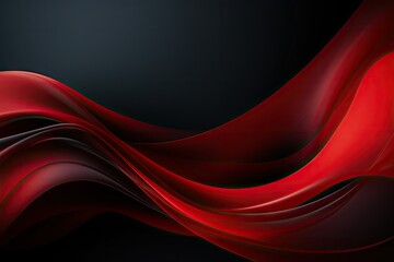 Crimson-Black Dramatic Wave