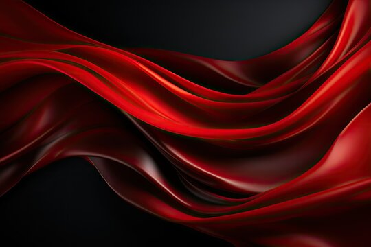 Crimson-Black Dramatic Wave © daisy