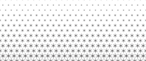 Blended black christmas snow on white for pattern and cover background, halftone effect, Christmas concept.