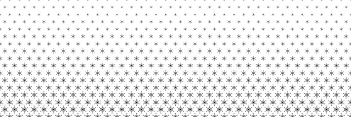 Blended black christmas snow on white for pattern and background, halftone effect.