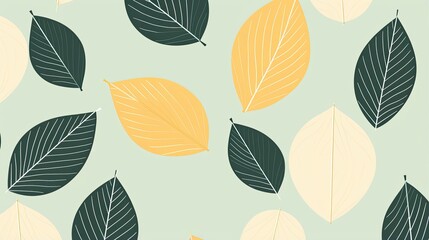 Abstract natural pattern. Minimal leaf flower plants simple shapes, eco agriculture concept.