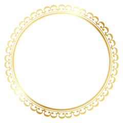 vintage gold circle