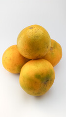 ORANGE PILE WITH WHITE BACKGROUND