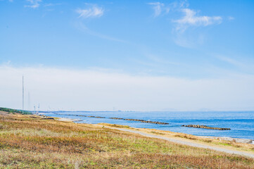 Fototapeta na wymiar 新潟　はまなすの丘から望む日本海