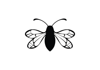 Barbut s Cuckoo Bumblebee minimal style icon illustration