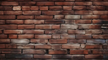 Fototapeta premium Old brick wall. Texture of old brown brick wall backgorund. ai generative