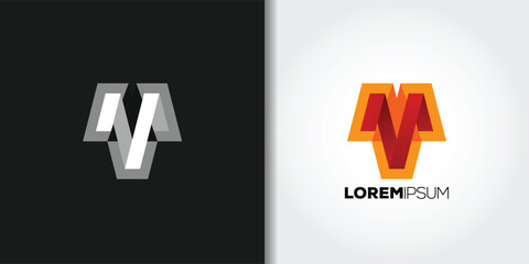 letter m logo - obrazy, fototapety, plakaty
