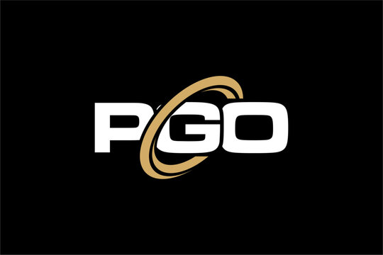 PGO creative letter logo design vector icon illustration