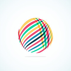 Abstract circle logo - minimalist emblem, timeless and universal shape of circle. Unique logo represent range of brands and concepts, encapsulating simplicity and creativity in single, iconic image