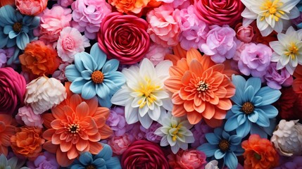 Free photo Flowers blossom floral bouquet decoration colorful beautiful background garden flowers plant pattern