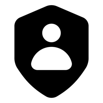 User with shield icon for privacy and safety