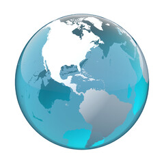 earth globe, world map, america