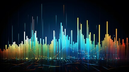 Stock market or forex trading graph in graphic concept.