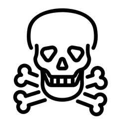 poison outline icon