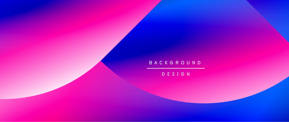 Circles and round shapes with gradients. Minimal abstract background, round geometric shapes, clean and structured design