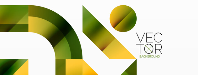 Obraz premium Glossy circle, square, triangle shapes minimalist geometric backdrop. Sleek, contemporary design with a touch of sophistication for digital designs, presentations, website banners, social media posts