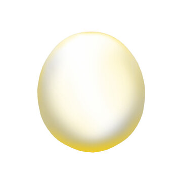 Illustration of gold easter eggs on a white background