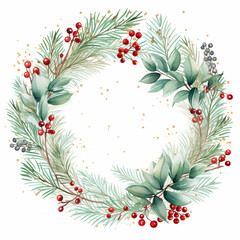 christmas wreath, Christmas holiday season, round wreath frame circle