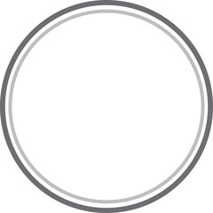 Digital png illustration of gray circle with copy space on transparent background