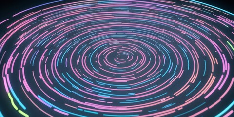 ネオン, 光, 光線, グラフィック素材, 壁紙, 曲線, カラフル, generative ai