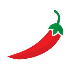 Vector illustration of chili icon sign and symbol. colored icons for website design .Simple design on transparent background (PNG).