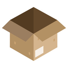 Vector illustration of open box icon sign and symbol. colored icons for website design .Simple design on transparent background (PNG).