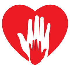 Vector illustration of love child icon sign and symbol. colored icons for website design .Simple design on transparent background (PNG).