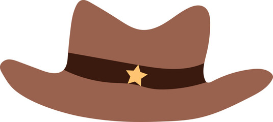 brown cowboy hat