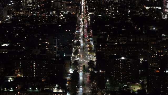 Harlem - Night - Aerial View